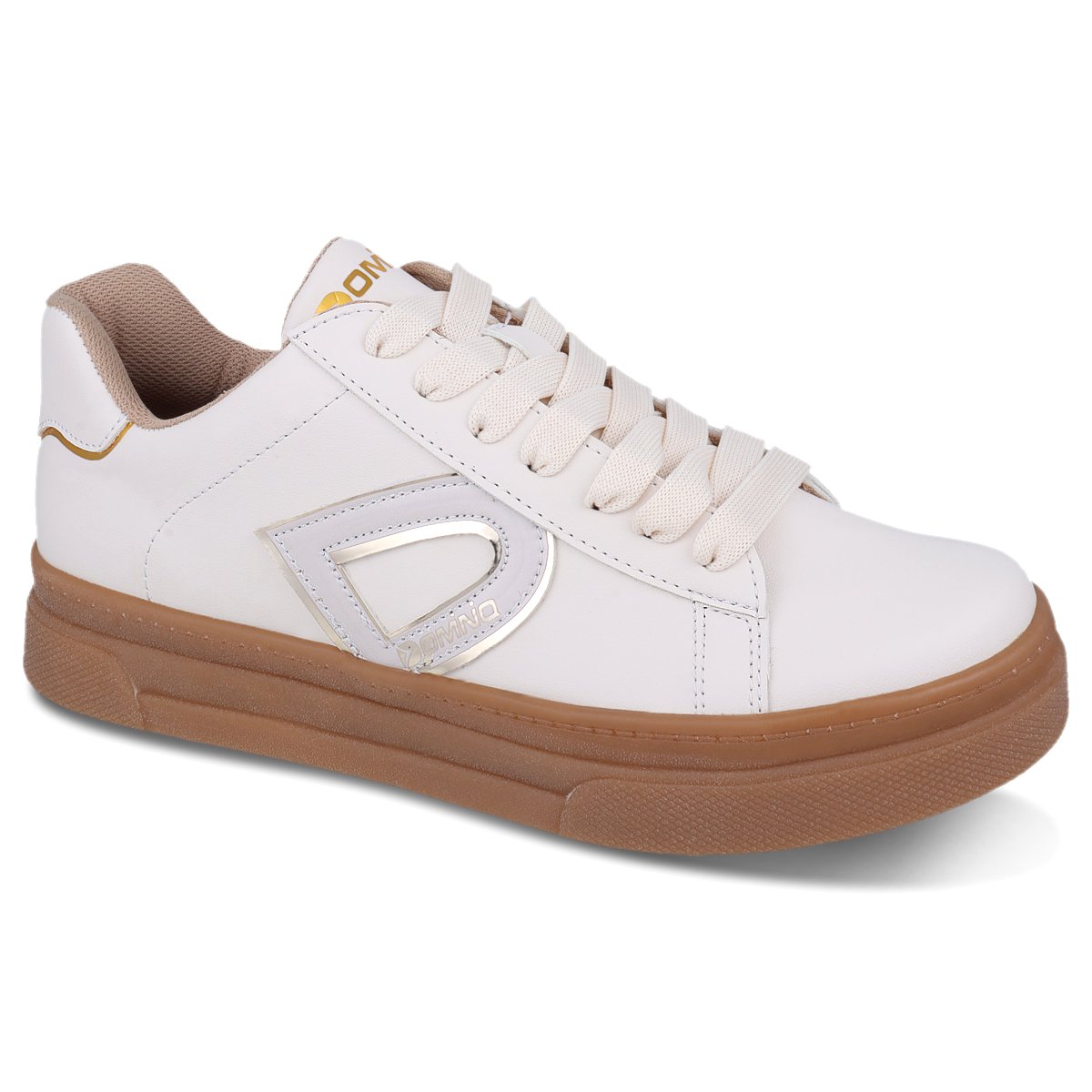 Foto 2 pulgar | Tenis Sneaker Dominiq 2302 Color Latte/ambar Para Mujer