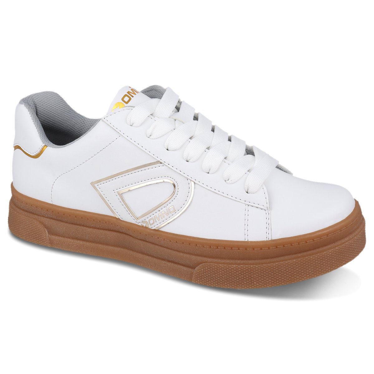Foto 2 pulgar | Tenis Sneaker Dominiq 2302 Color Blanco/ambar Para Mujer