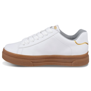 Foto 3 | Tenis Sneaker Dominiq 2302 Color Blanco/ambar Para Mujer