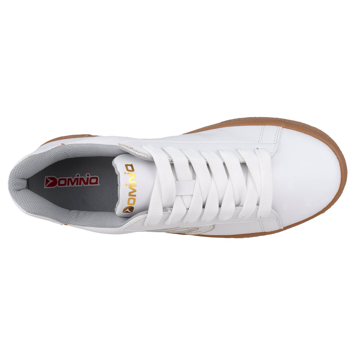 Foto 5 pulgar | Tenis Sneaker Dominiq 2302 Color Blanco/ambar Para Mujer