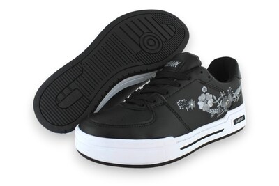 Foto 1 | Tenis Casual Negro Gris Mujer Panther Newk