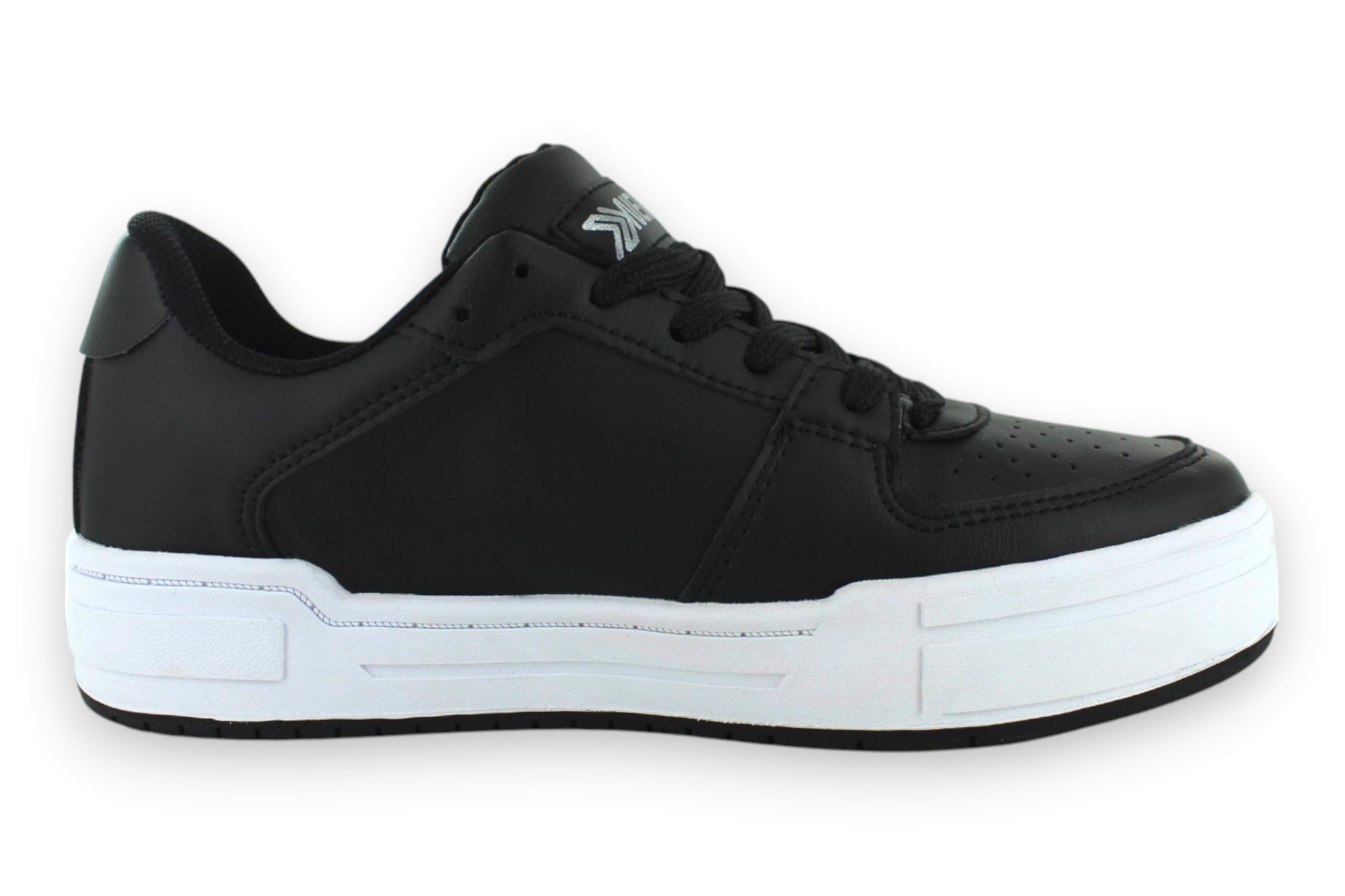 Foto 4 pulgar | Tenis Casual Negro Gris Mujer Panther Newk