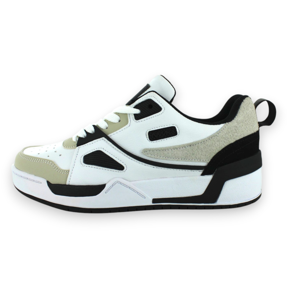 Foto 3 pulgar | Tenis Casual Blanco Negro Mujer Alif Newk