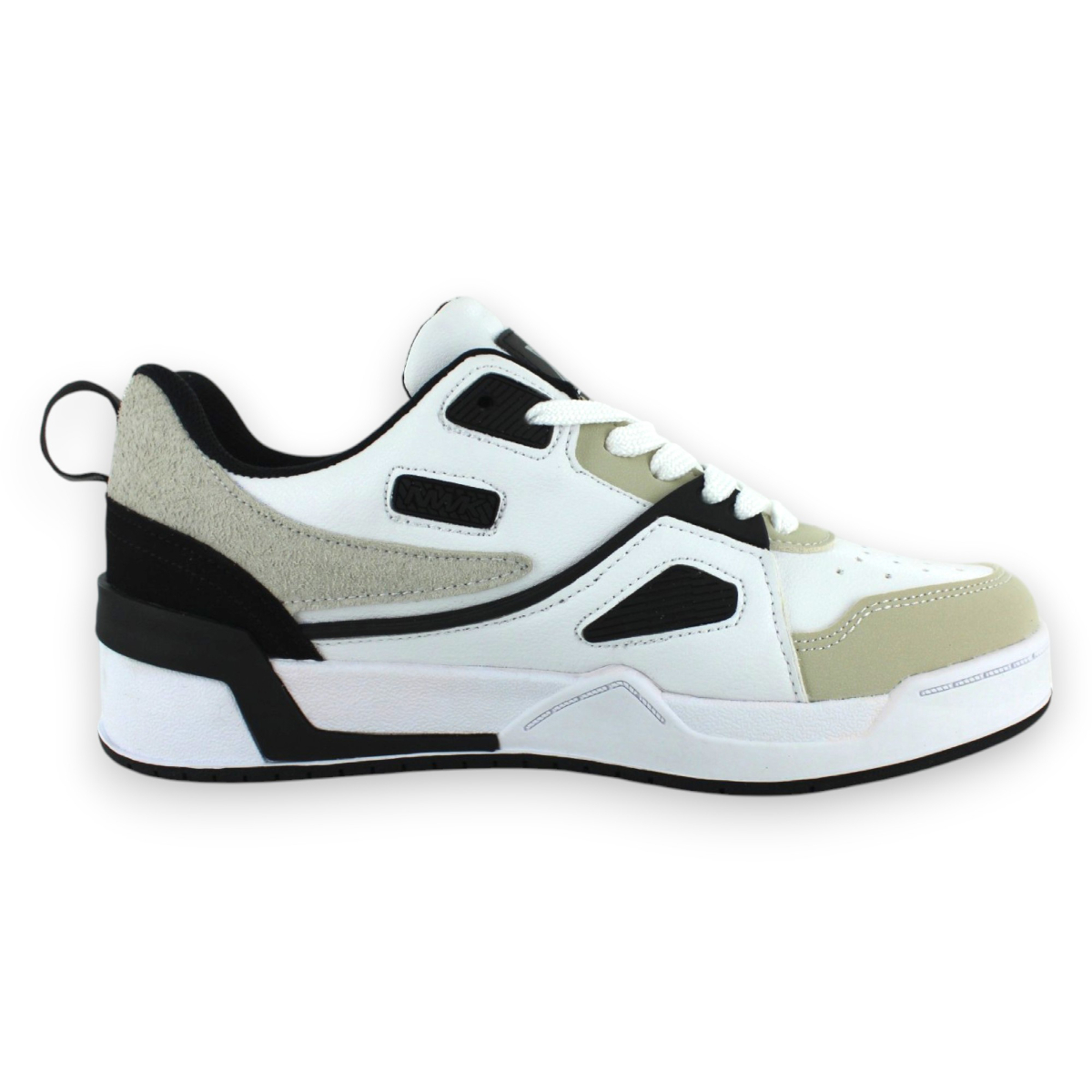 Foto 4 pulgar | Tenis Casual Blanco Negro Mujer Alif Newk