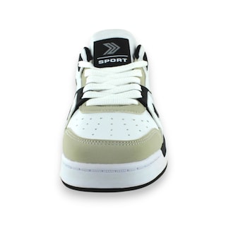 Foto 4 | Tenis Casual Blanco Negro Mujer Alif Newk