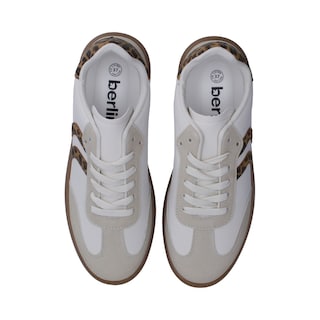 Foto 4 | Tenis Casuales Berlin Blancos y Animal Print para Dama
