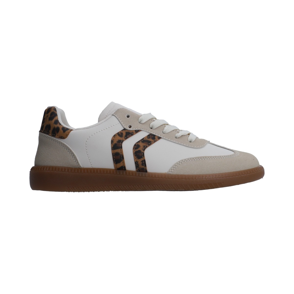 Foto 5 | Tenis Casuales Berlin Blancos y Animal Print para Dama