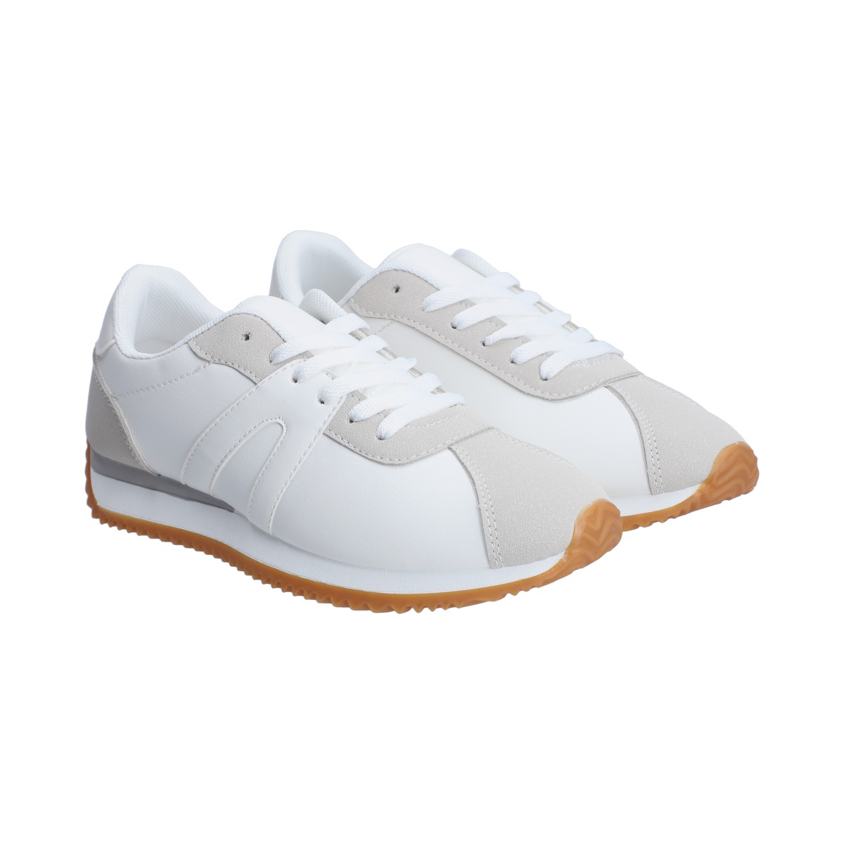Foto 1 | Tenis Casuales Berlin Blanco y Gris para Dama