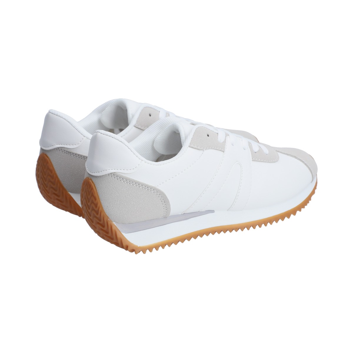 Foto 4 pulgar | Tenis Casuales Berlin Blanco y Gris para Dama