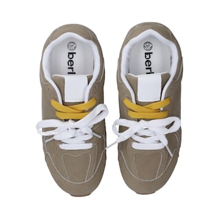 Foto 4 | Tenis Casuales Berlin Taupe con Agujetas Naranja y Blanco para Dama