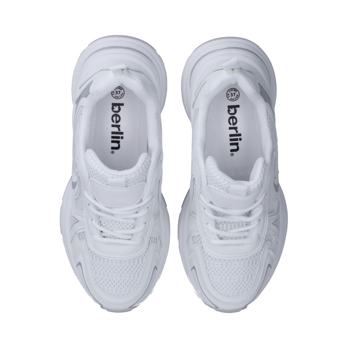 Foto 4 | Tenis Berlin Deportivos Blancos para Mujer