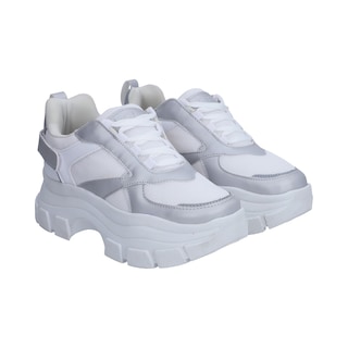 Foto 1 | Tenis Deportivos Berlin Blancos con Plateado para Dama