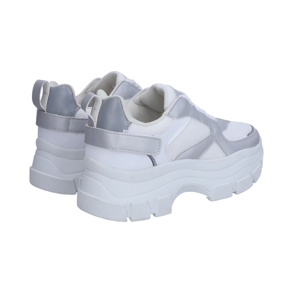Foto 3 | Tenis Deportivos Berlin Blancos con Plateado para Dama