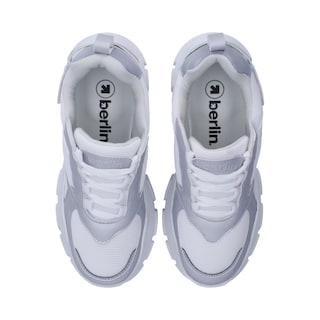 Foto 4 | Tenis Deportivos Berlin Blancos con Plateado para Dama