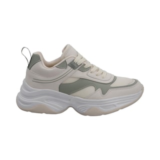 Foto 1 | Tenis Mujer Ovx Casual Agujetas Comodo Textil Beige