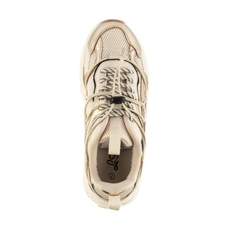 Foto 3 | Tenis Sneaker Plataforma Moda 5cm Para Mujer Walki Marimar Beige