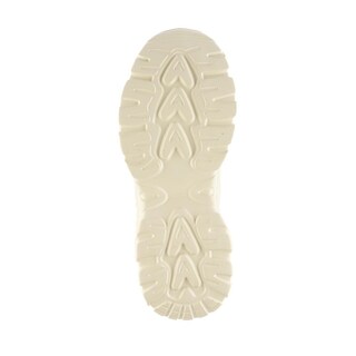 Foto 2 | Tenis Sneaker Moda Brillo Plataforma 5cm Para Mujer Walki Dulce Beige