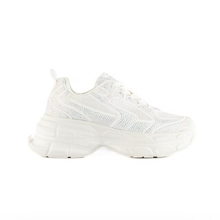 Foto 1 | Tenis Sneaker Plataforma Moda 5cm Para Mujer Walki Dania Blanco