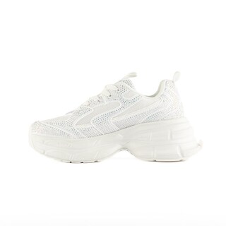Foto 2 | Tenis Sneaker Plataforma Moda 5cm Para Mujer Walki Dania Blanco