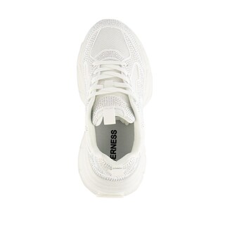 Foto 3 | Tenis Sneaker Plataforma Moda 5cm Para Mujer Walki Dania Blanco