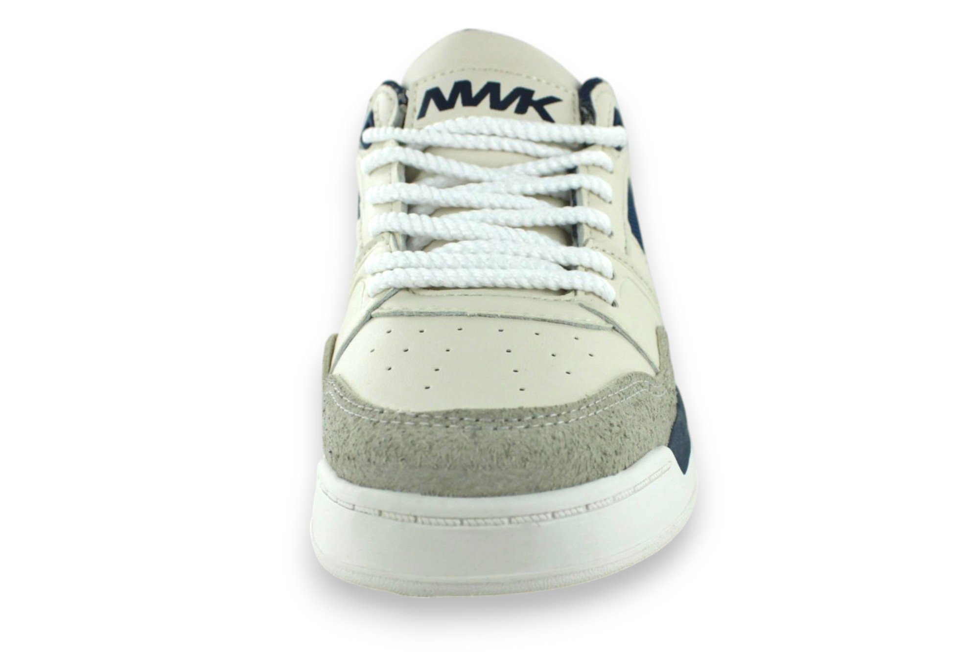 Foto 5 pulgar | Tenis Casual Blanco Azul Mujer Canter Newk