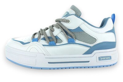 Foto 2 | Tenis Casual Blanco Azul Cielo Mujer Lupina Newk