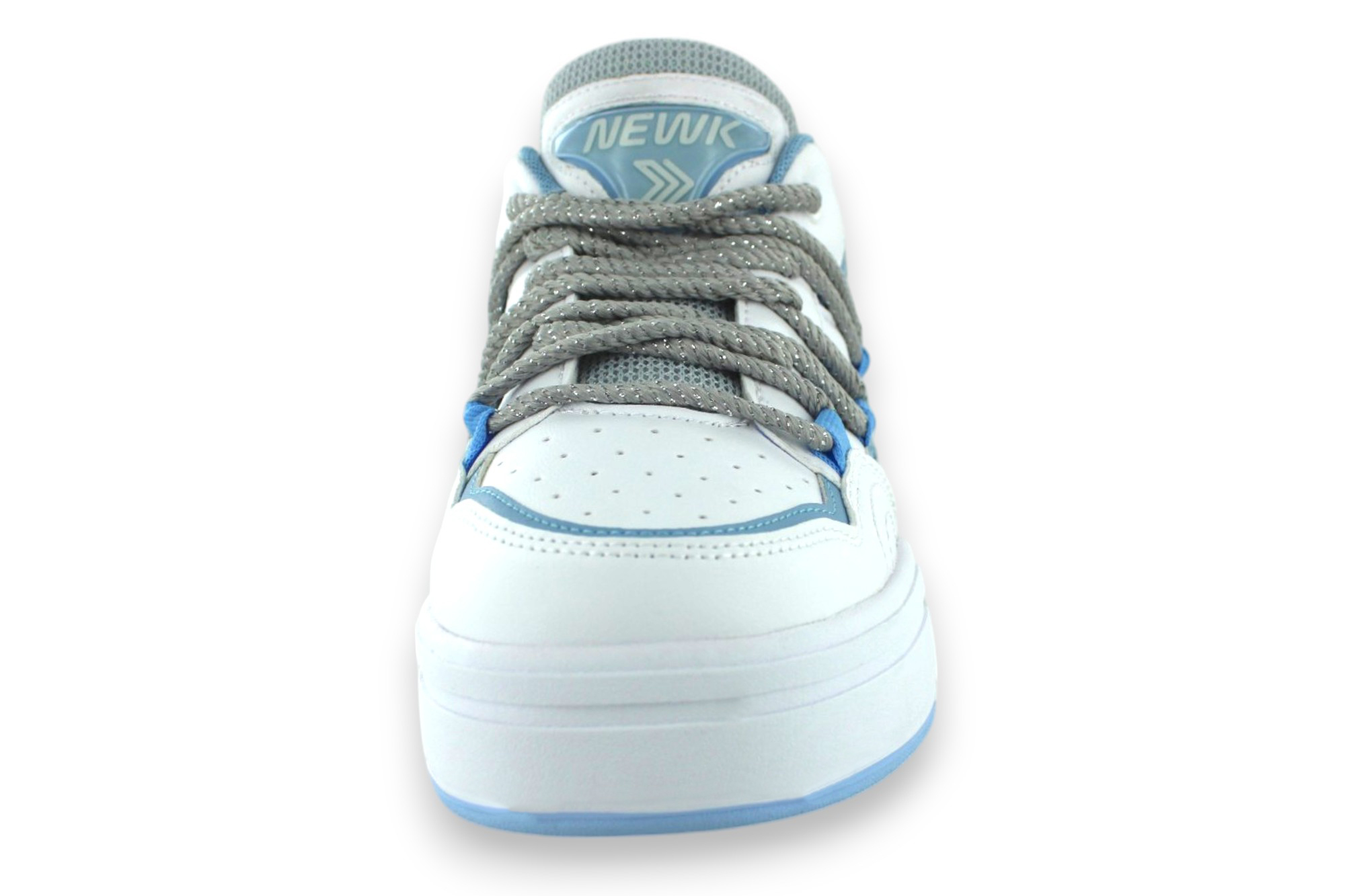 Foto 5 pulgar | Tenis Casual Blanco Azul Cielo Mujer Lupina Newk