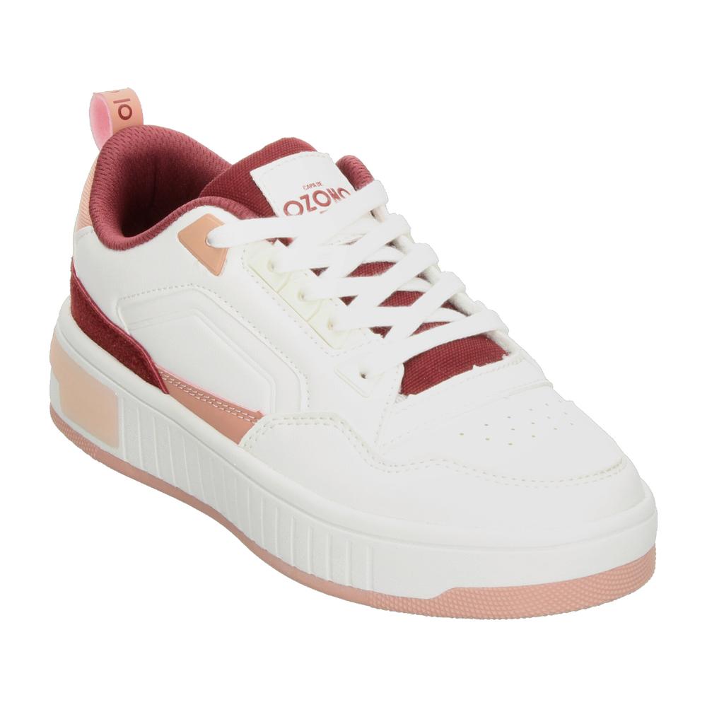 Foto 5 pulgar | Tenis Ozono Blanco Para Mujer [ozo2981] Blanco