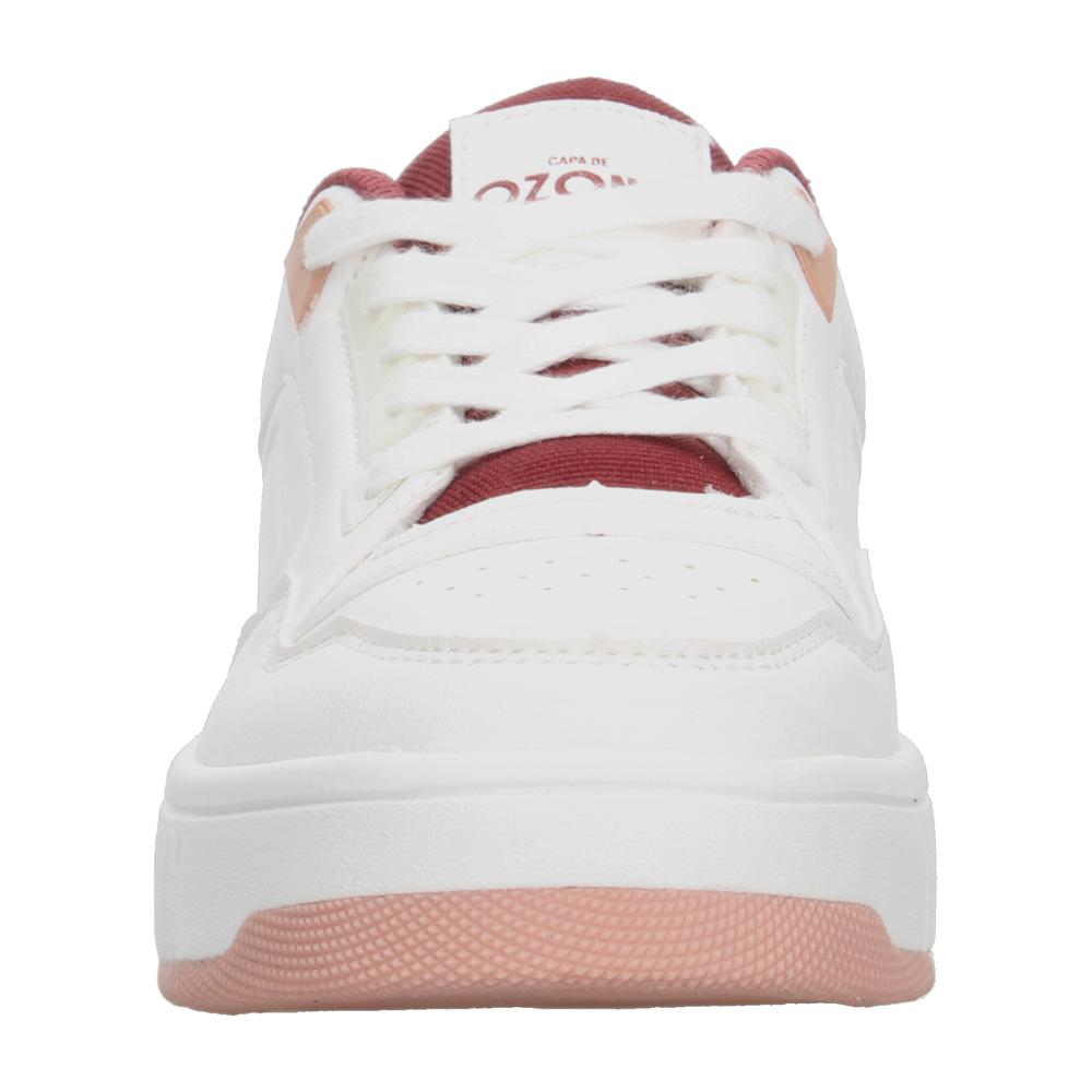 Foto 7 pulgar | Tenis Ozono Blanco Para Mujer [ozo2981] Blanco