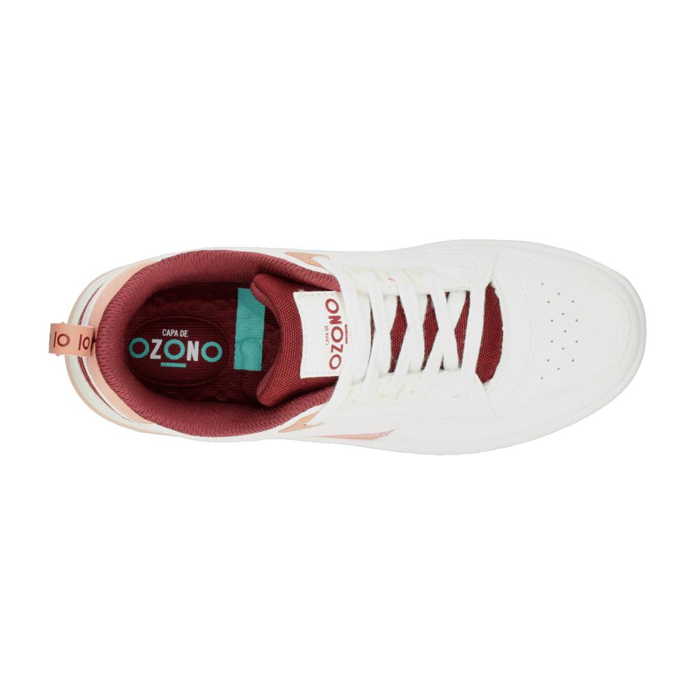 Foto 9 pulgar | Tenis Ozono Blanco Para Mujer [ozo2981] Blanco