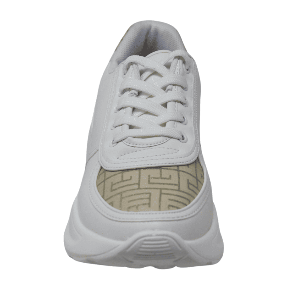 Foto 4 pulgar | Teni Casual De Plataforma L14 Blanco Dorado Para Mujer
