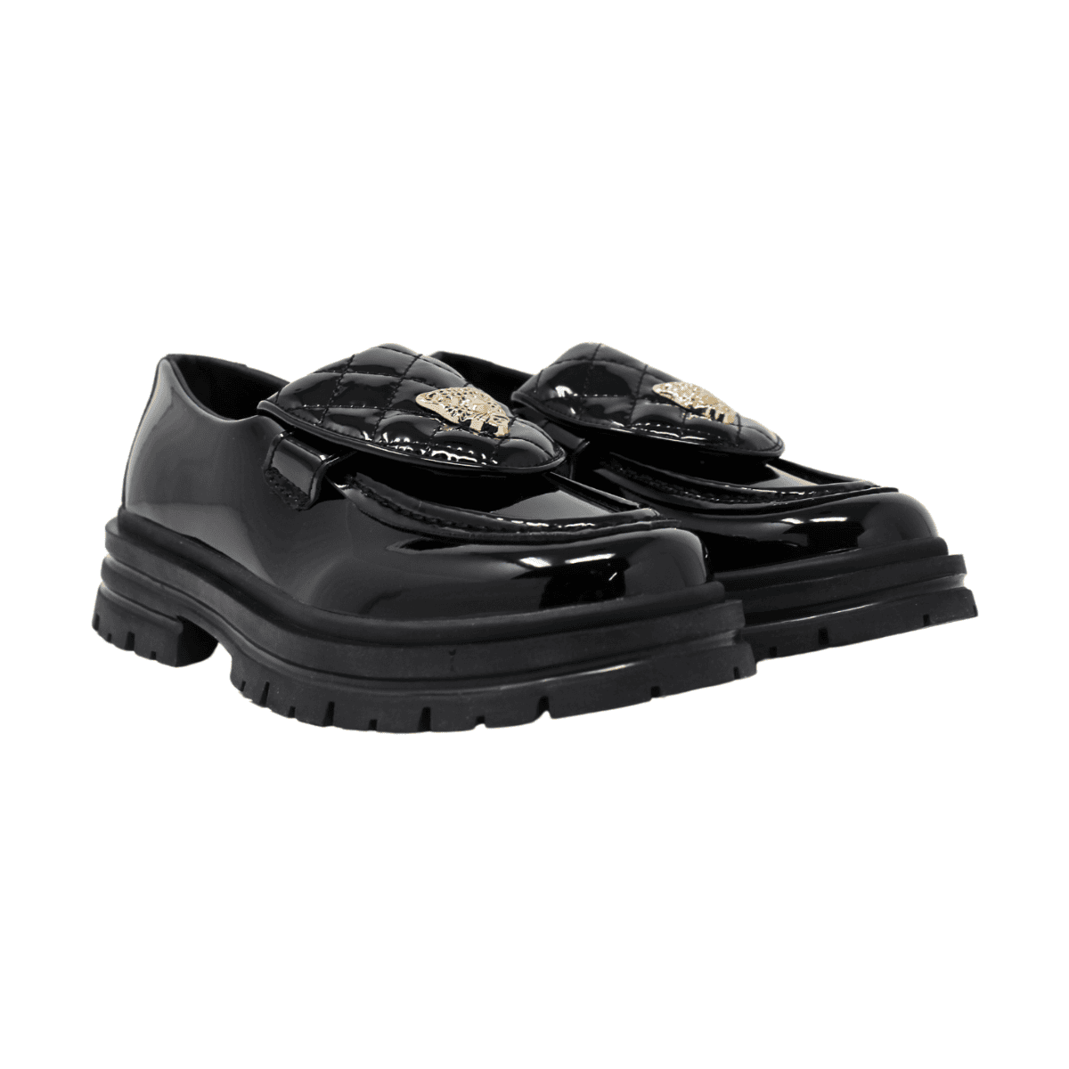 Mocasin De Plataforma Elegante L5 Negro Para Mujer
