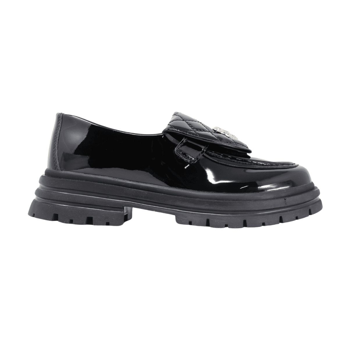 Foto 4 pulgar | Mocasin De Plataforma Elegante L5 Negro Para Mujer