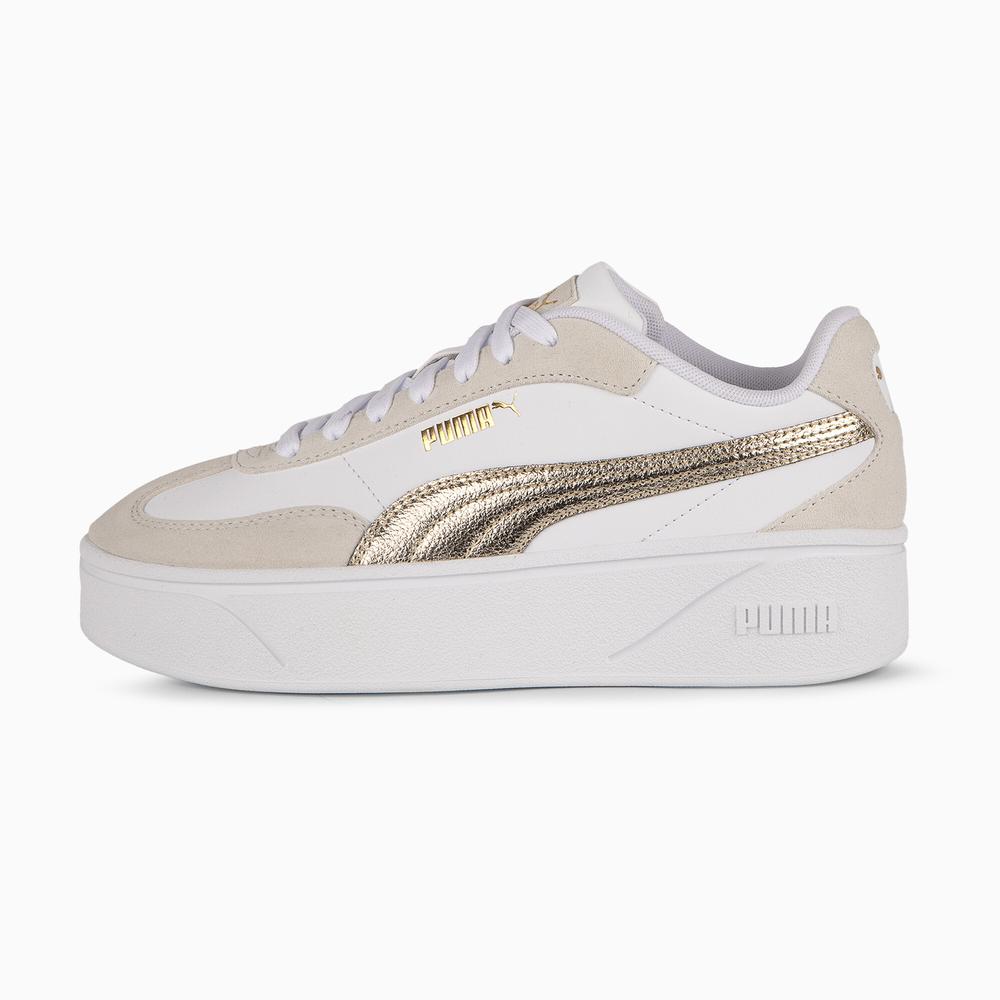 Foto 2 pulgar | Tenis Puma Club Ii Era Plataform Metallics Para Mujer Beige