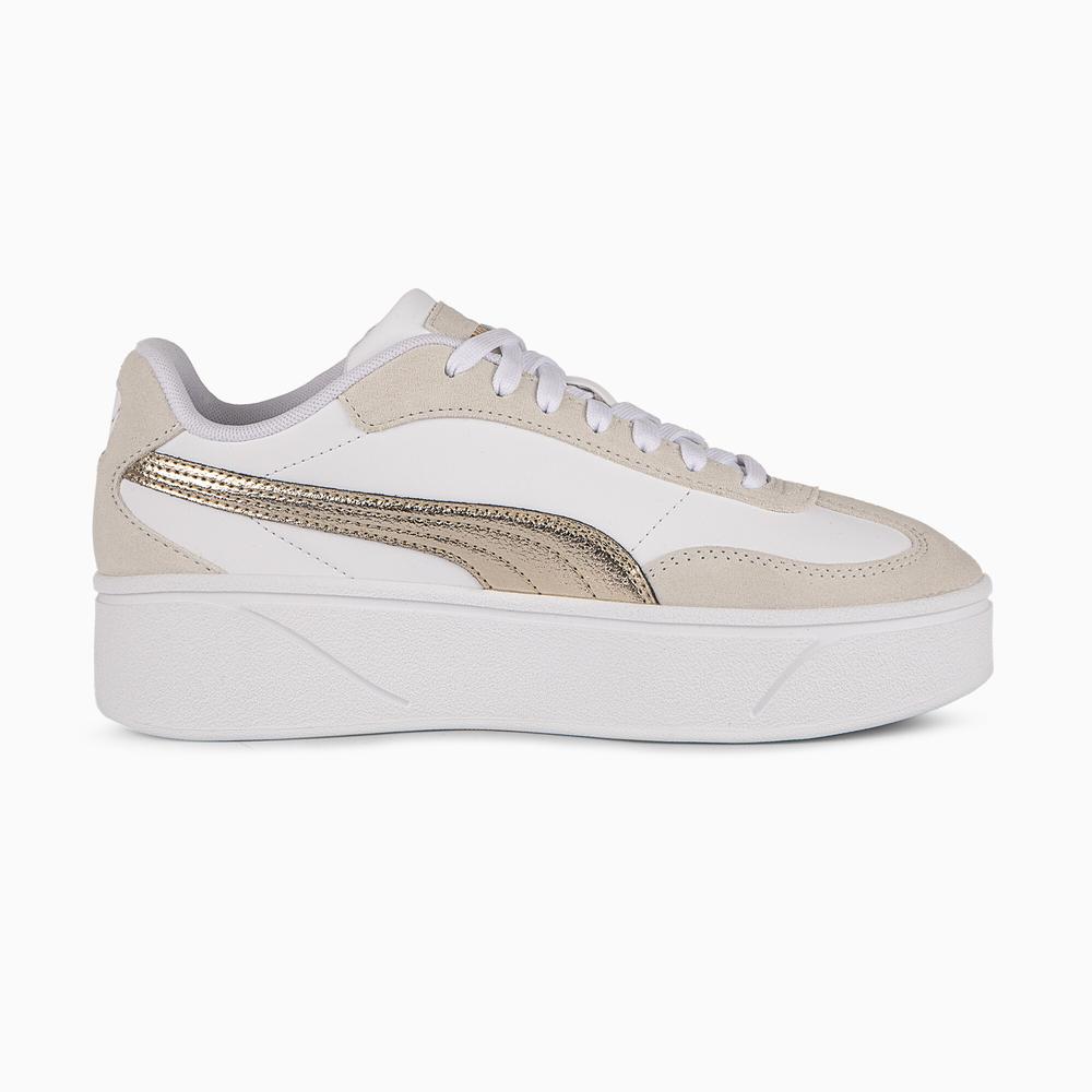 Foto 2 | Tenis Puma Club Ii Era Plataform Metallics Para Mujer Beige