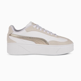 Foto 2 | Tenis Puma Club Ii Era Plataform Metallics Para Mujer Beige