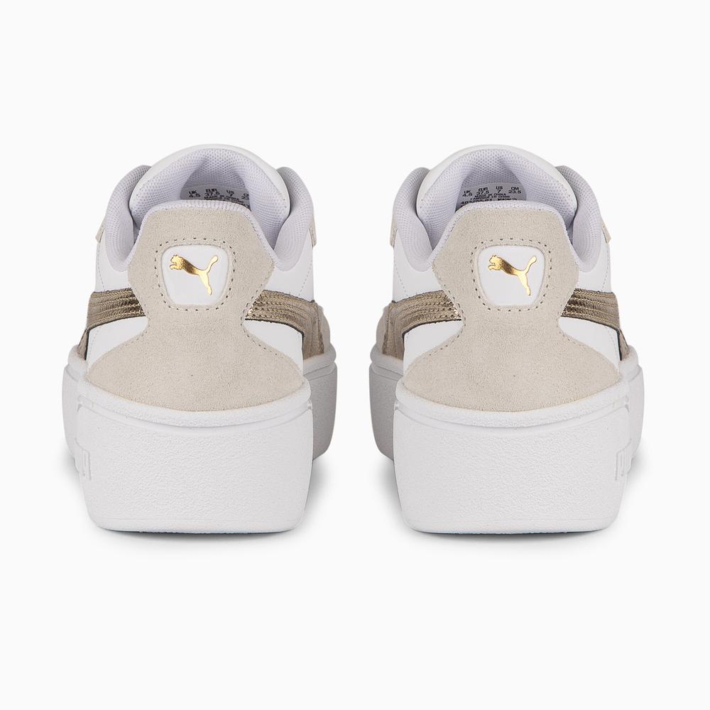 Foto 4 | Tenis Puma Club Ii Era Plataform Metallics Para Mujer Beige