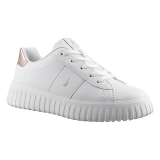 Foto 2 | Tenis Mujer Nautica Np101 Blanco/ororosado Tenis Dama Casual Talla 22 A 26 M