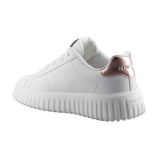 Foto 4 | Tenis Mujer Nautica Np101 Blanco/ororosado Tenis Dama Casual Talla 22 A 26 M