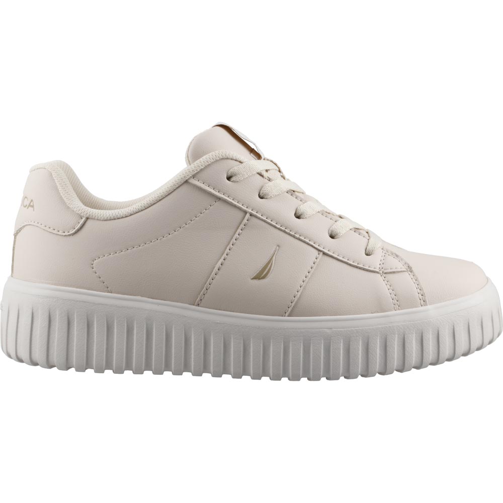 Tenis Nautica Np101 Latte Casuales Mujer Talla 22 A 26 M