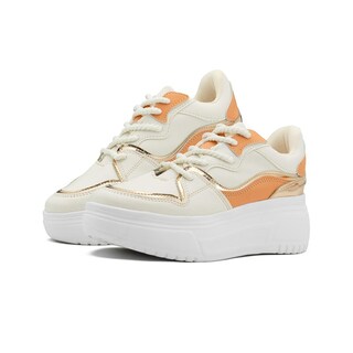 Foto 2 | Tenis Para Mujer Casuales Con Plataforma Chunky Latte/mamey Beige