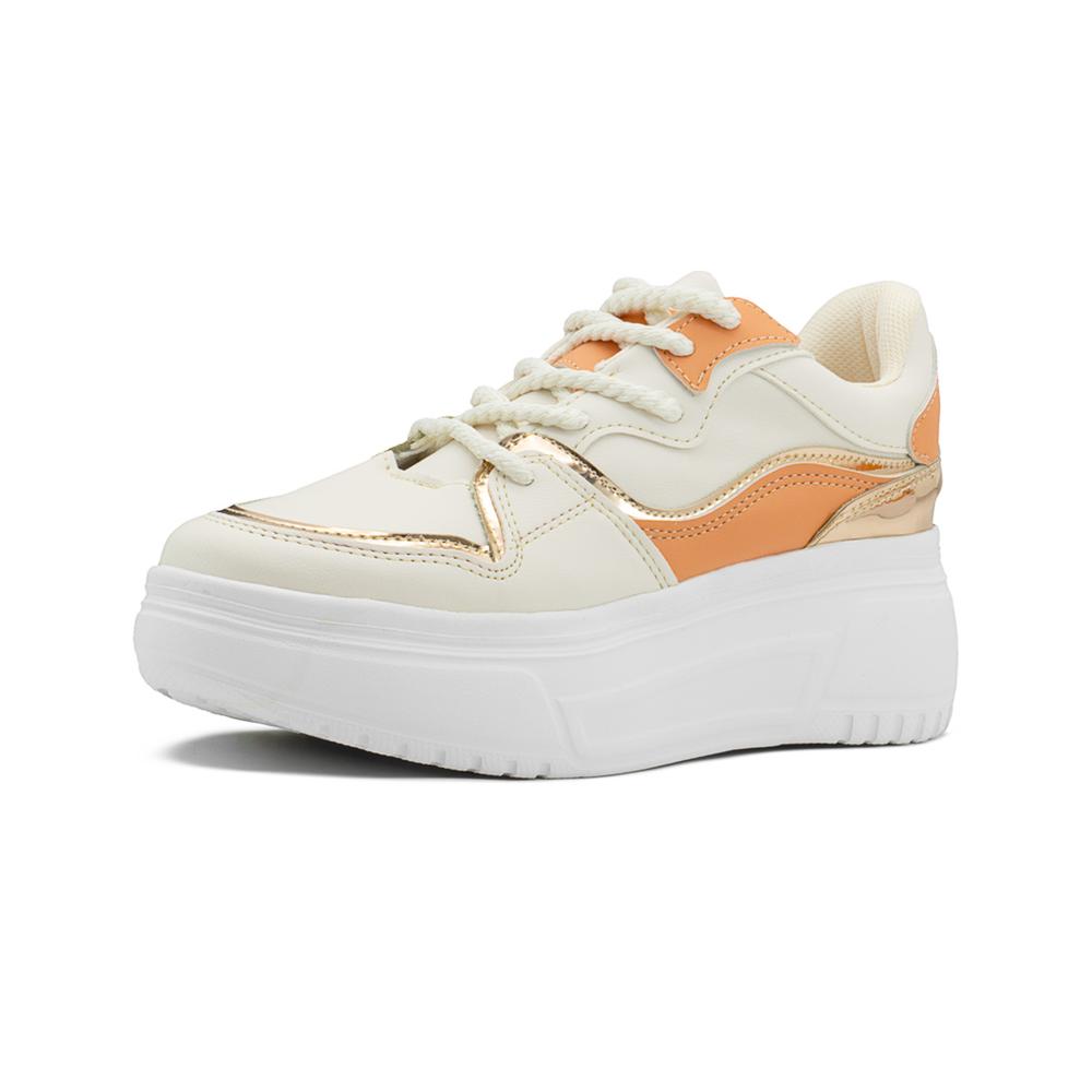 Foto 4 | Tenis Para Mujer Casuales Con Plataforma Chunky Latte/mamey Beige
