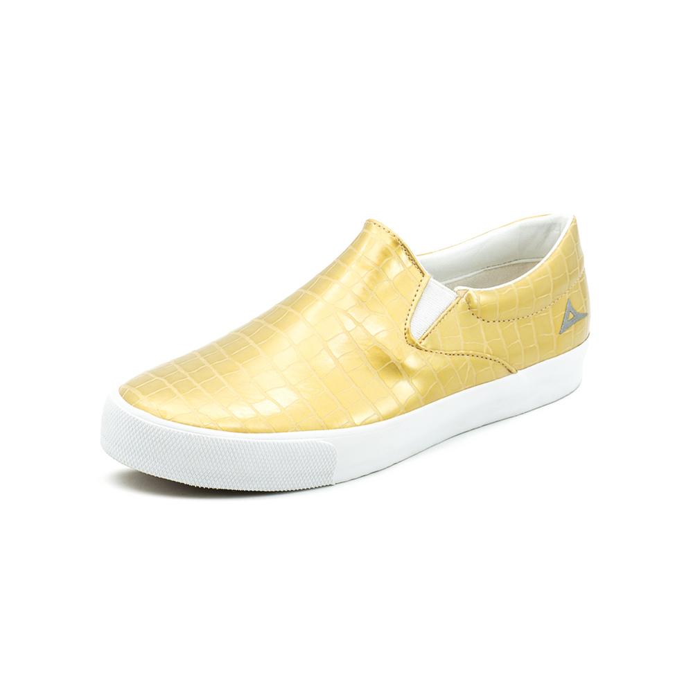 Foto 4 pulgar | Tenis Pirma Choclo Para Mujer Slip On Color Dorado Dorado