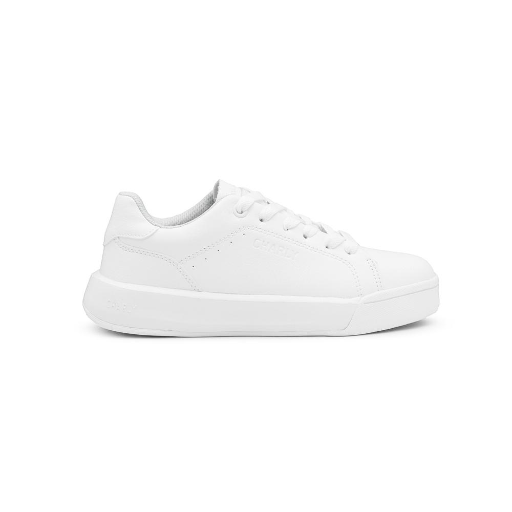 Foto 7 pulgar | Tenis Para Mujer Charly Bequi Casual Urbano Blanco Blanco