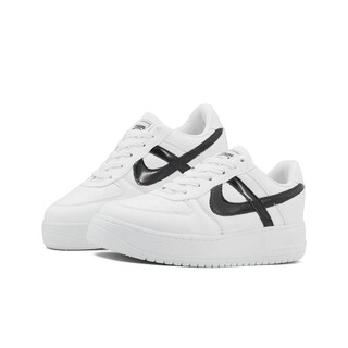 Foto 1 | Tenis Panam Con Plataforma Para Dama Urbano En Blanco-negro Blanco