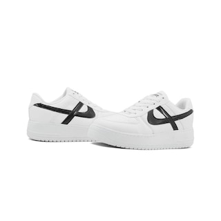 Foto 2 | Tenis Panam Con Plataforma Para Dama Urbano En Blanco-negro Blanco