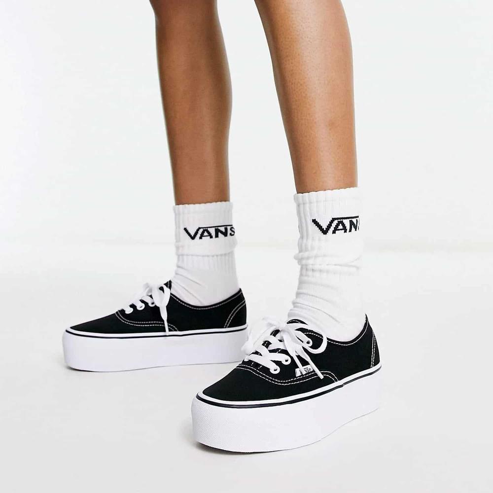 Foto 7 | Tenis Vans Authentic Stackform - 5kxxbmx - Negro - Mujer Negro