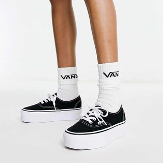Foto 7 | Tenis Vans Authentic Stackform - 5kxxbmx - Negro - Mujer Negro