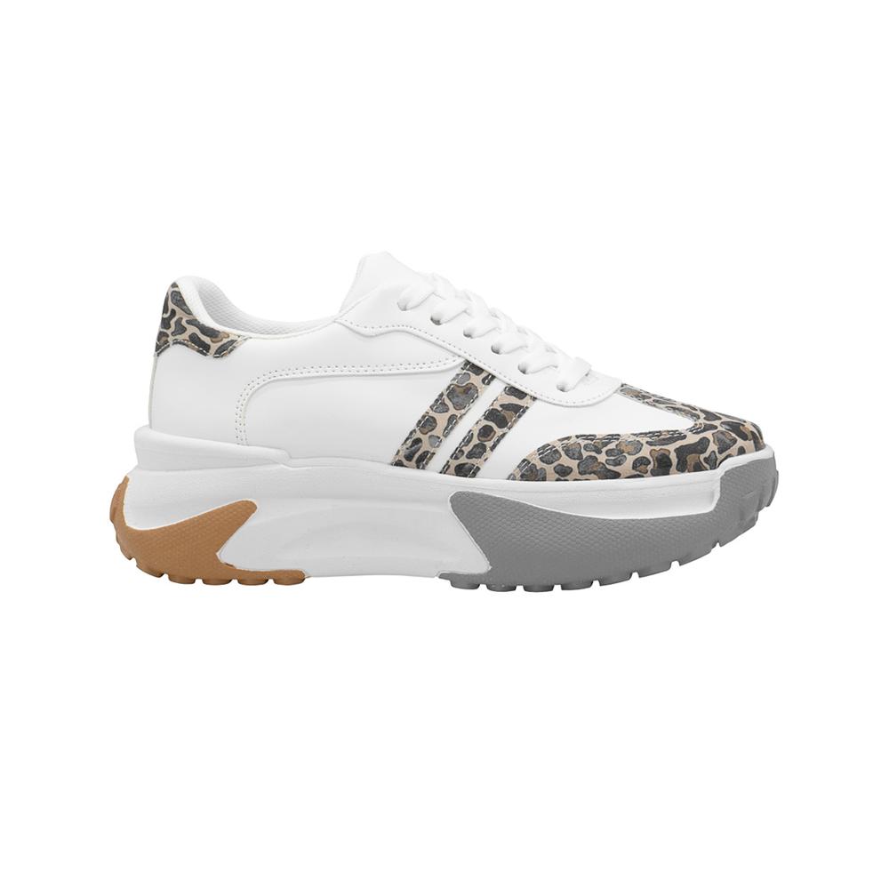 Foto 5 pulgar | Tenis Para Mujer Plataforma Color Blanco Casual Outfit Blanco