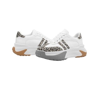 Foto 7 | Tenis Para Mujer Plataforma Color Blanco Casual Outfit Blanco